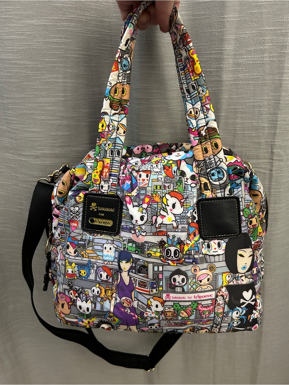 tokidoki for LeSportsac Parigina Tokidopoli Satchel Bag 3286 P510 - Picture 10 of 16